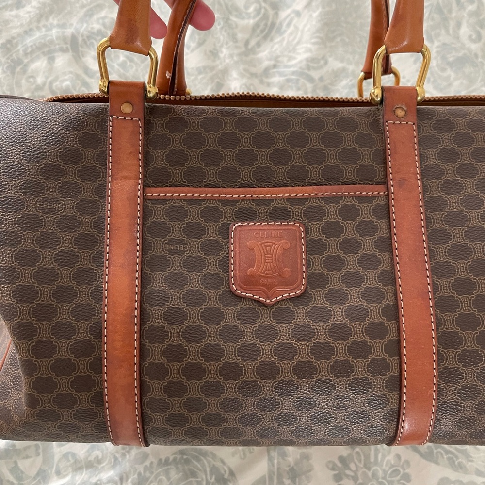 Céline Brown Monogram Handbag - Picture 7 of 7